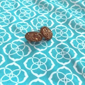 Kendra Scott rose gold druzy ELISA earrings